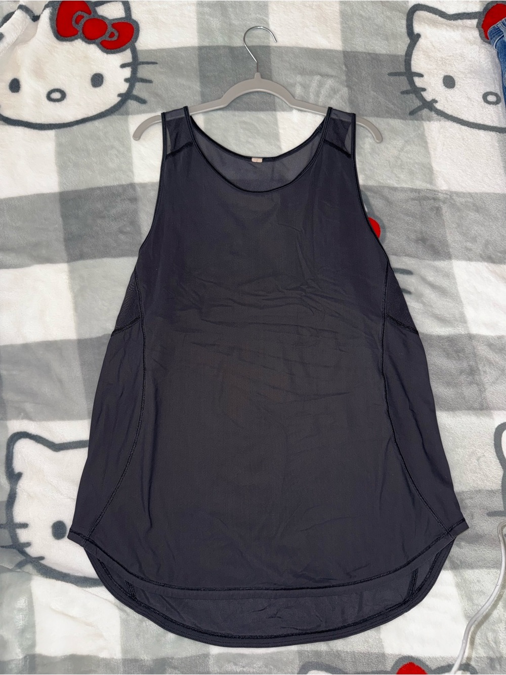 lululemon athletica Black Scoop Neck Tank